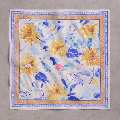Maison d' Hermine Cloth Napkins Set of 4 100% Cotton Everyday Reusable Square Napkins Cloth Washable Dinner Party Wedding Restaurant Valentines Day Decorations Spring/Summer (Girassol, 20" x 20")