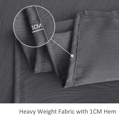 maxmill Jacquard Table Cloth Waving Pattern Water Resistant Wrinkle Resistance Heavy Weight Soft Tablecloth for Kitchen Dinning Tabletop Decoration Oblong 60 x 140 Inch Charcoal