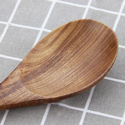 AOOSY Wooden Salad Tongs, 10.2 In Acacia Wood Salad Servers, Long Handle Salad - Image 7