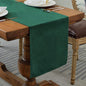 BALCONY & FALCON Table Runner Velvet Emerald Green 14"x51" | Elegant, Fall Decor by BALCONYFALCON