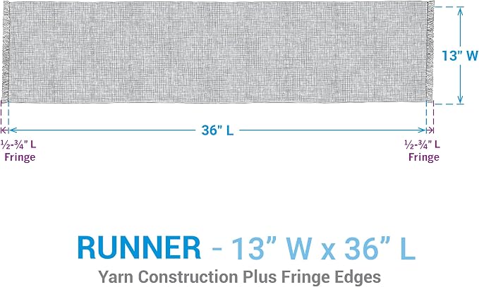 Park Designs Tweed Table Runner 13" x 36" - Image 4