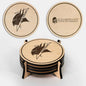 LazerEdge Elizabeth City State Vikings Wooden Coaster Set - Maple Wood - Officially Licensed Product - 4-Pack