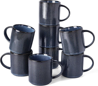 famiware Coffee Mug Set for 8, Star 16 oz Catering Mugs Cup Set by Famiware