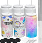 6 Pack 16 oz Sublimatable Tumbler, Insulated Tumbler by UIRZOTN