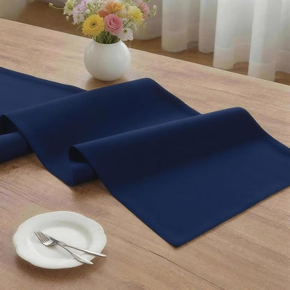 MEANMOY Navy Blue Table Runner 36 Inches Long Waterproof Table Runners | - Image 3
