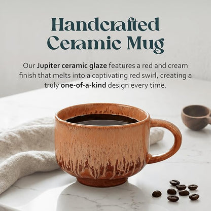 NOVA CERAMICS Pottery Style Coffee Mug - 16 oz Ceramic Mug - Jupiter | Artisan - Image 2