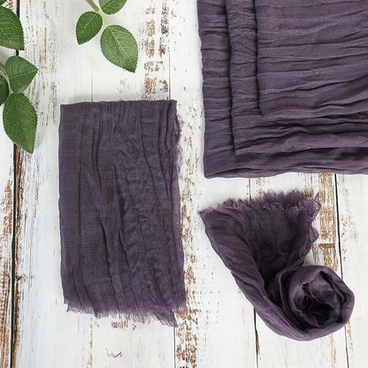 Efavormart 5 Pack 24"x19" Purple Matte Gauze Cheesecloth Napkins, Regal Cotton - Image 8