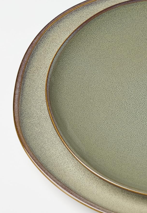 Oneida 897205 Organic Shades 12-Piece Dinnerware Set, Sage Green - Image 11