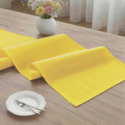 MEANMOY Yellow Table Runner 72 Inches Long Waterproof Table Runners | Washable - Image 3