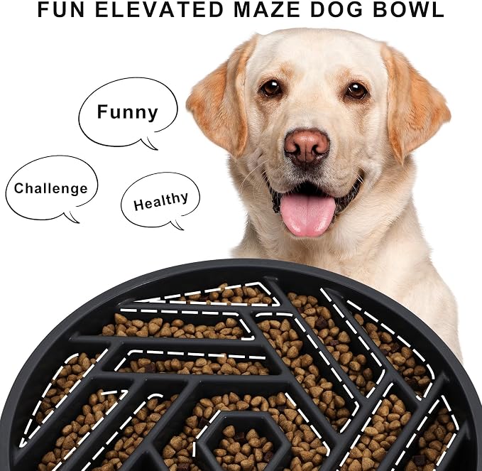 TOBYTO Slow Feeder Dog Bowls Large Medium Breed, Anti-Choking Slow Eating Dog - Image 3