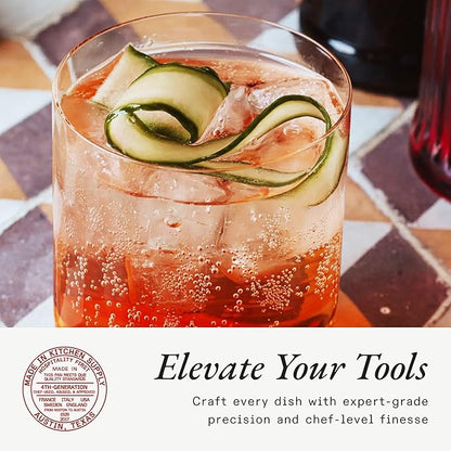Made In Cookware - Drinking Glasses - 15 oz - Set of 4 - Made of Ultra-Durable Crystal - Crafted in Germany
