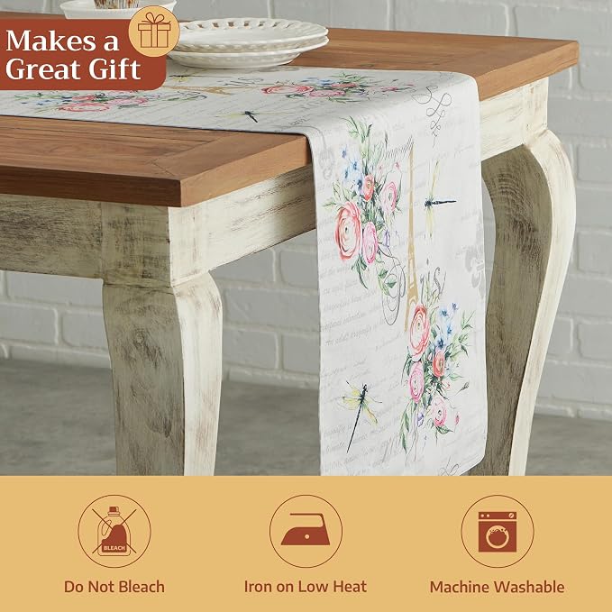 Maison d' Hermine Table Runner 100% Cotton 14.50" x 108" | Table Runners 108 - Image 5