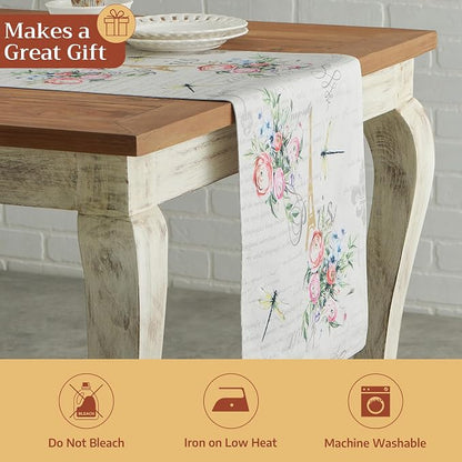 Maison d' Hermine Table Runner 100% Cotton 14.50" x 108" | Table Runners 108 - Image 5