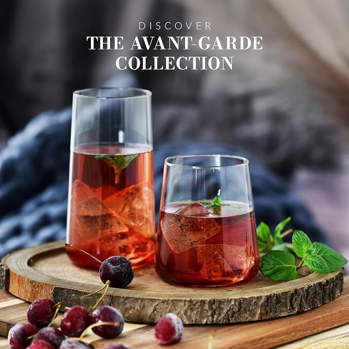 Krosno Water Glasses Set of 6, 18.3 oz, Avant-Garde Collection | Drinking - Image 11