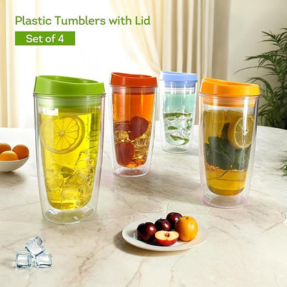 Lily's Home Set of 4 Double Wall 16oz Travel Cups - Image 6