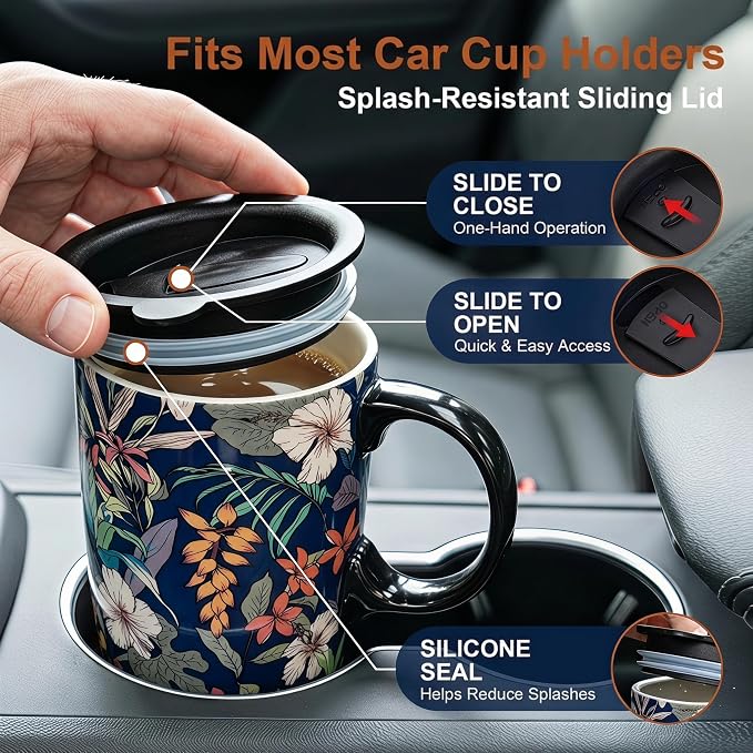 Topadorn 17oz Ceramic Travel Mug - Image 3