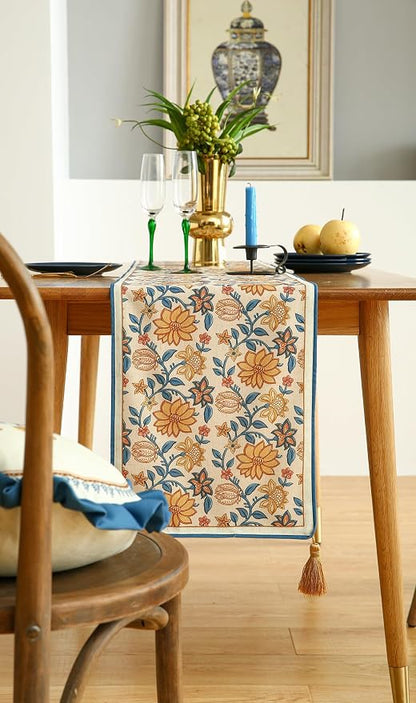 Designer French Linen Table Runner, Dining Table, Thanksgiving - Image 5