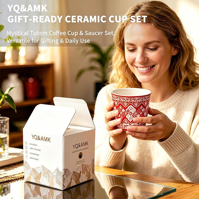 YQ&AMK 6.76oz Handmade Jingdezhen Ceramic Tumbler Mug - Image 8