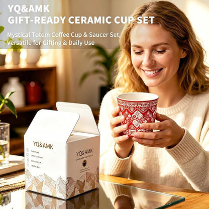 YQ&AMK 6.76oz Handmade Jingdezhen Ceramic Tumbler Mug - Image 8