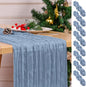 8 Pack Dusty Blue Table Runner 17 x 108inch Cheesecloth Table Runner Boho Gauze by Lumaycens