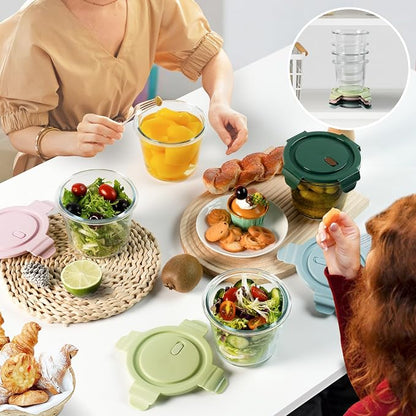 3Cup/23oz Glass Meal Prep Containers - Image 6