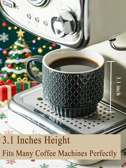Gomakren Coffee Mugs Set of 4, 13oz Stackable Coffee Cup - Image 2