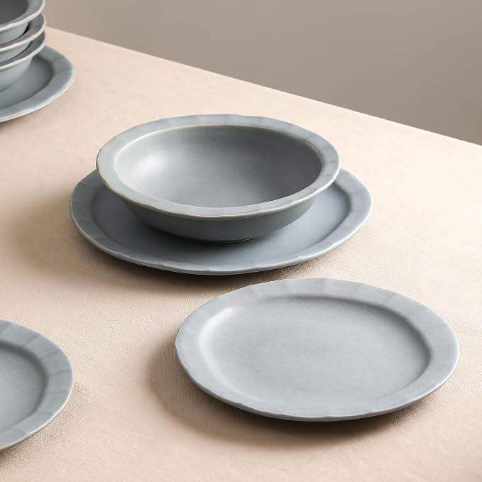Stone Lain Oasis 4-Piece Salad Plate Set Stoneware - Image 4