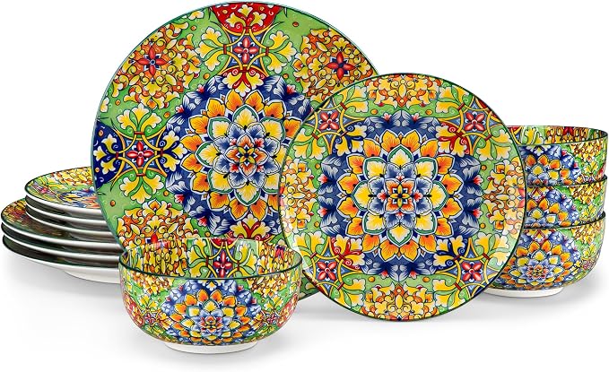 vancasso 12 Pieces Dinnerware Sets, Porcelain Dishes Set by vancasso