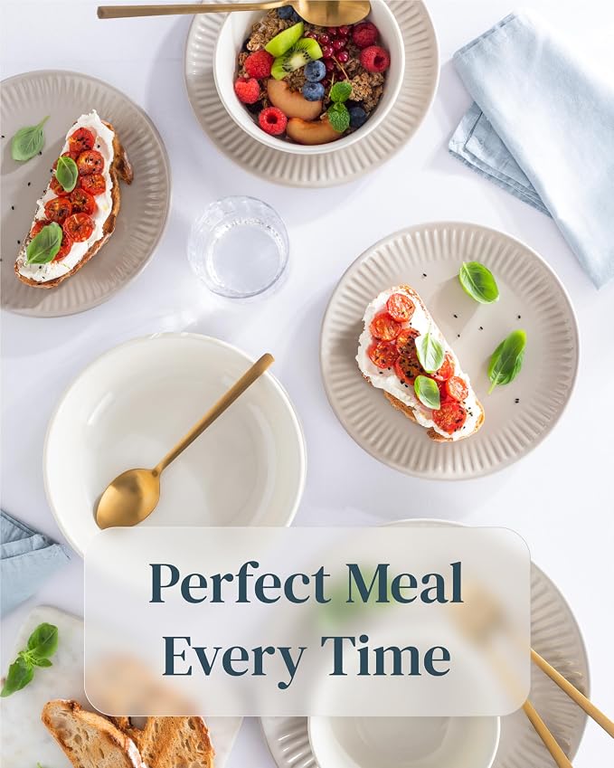 24 Piece Stoneware Dinnerware Set - Image 4