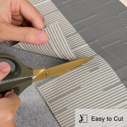 Table Runner 53 Inches Long, Vinyl Woven Farmhouse Table Runners | Washable - Image 5