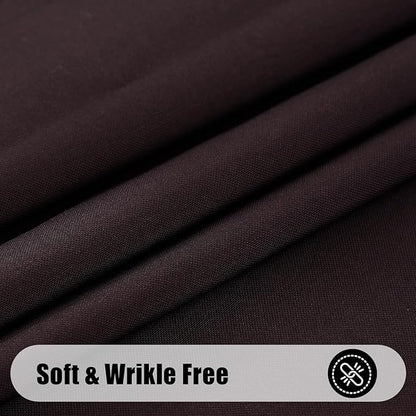 Smiry Rectangle Table Cloth, Waterproof Anti-Scratch Polyester Tablecloth, Decorative Washable Fabric Table Cover for Dining, Buffet, Parties and Outdoor, 54x108, Coffee
