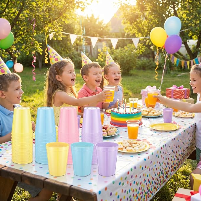 Yungyan 24 Pcs Reusable Plastic Cups 16 Oz Baby Shower Cups - Image 6