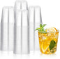 tchrules 120 Pack 12oz Clear Round Bottom Plastic Cocktails Wine Cups | by Tchrules