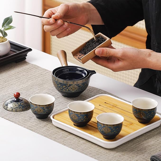 Chinese Tea Set, Chinese Gongfu Tea Set, Portable Teapot Set - Image 9