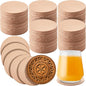 Bulyoou 50 Pcs Round Vegetable Tan Leather Coaster 3-3/4" Circular Tooling | by Bulyoou