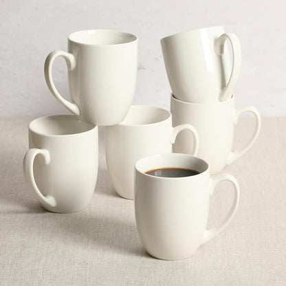 Gibson Home Great Essentials 16 Ounce Porcelain Coffee Mugs - Image 4