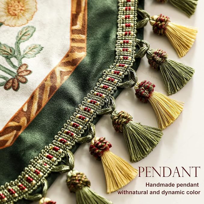 Patdrea Designer Vintage French Velvet Table Runner, Thanksgiving Dining Table - Image 4