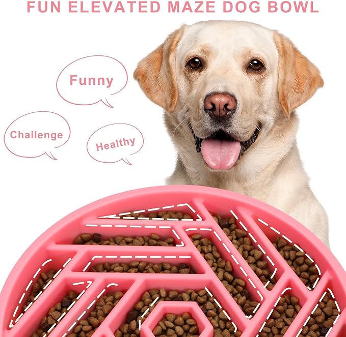 TOBYTO Slow Feeder Dog Bowls Large Medium Breed, Anti-Choking Slow Eating Dog - Image 3