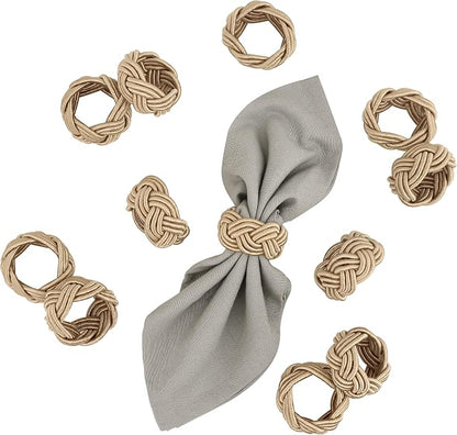 Napkin Rings Set of 12 for Dinner Parties, Weddings Receptions, Family - Image 6