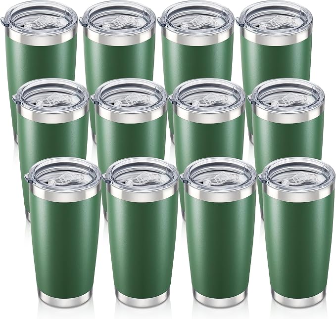 20 oz Tumbler with Lid Stainless Steel Insulated Tumblers Bulk Cups Mug | by Orebigo