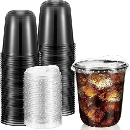 Baderke 50 Pcs Round Bottom Plastic Cups by Baderke