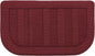 BEQHAUSE 30x18 Inch Kitchen Rug Mat Durable Kitchen Rugs Non-Slip Washable Absorbent Kitchen Mats for Floor Dirt-Resistant Semicircular Kitchen Mat (Red)