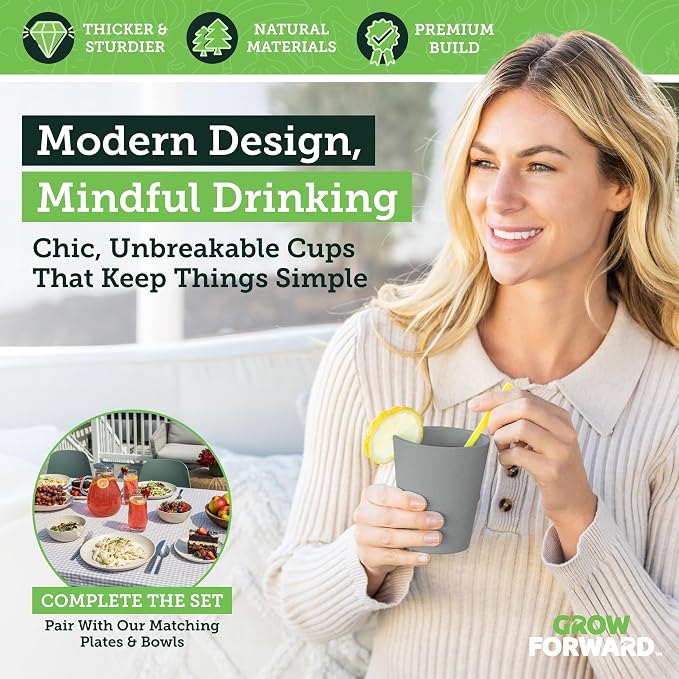 Grow Forward Premium Wheat Straw Cups - Image 5