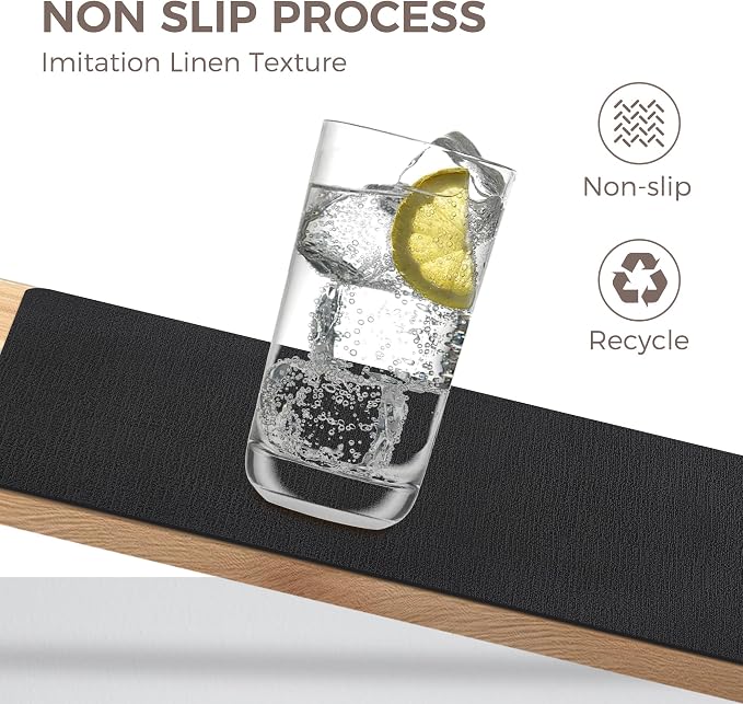 NCUE Vinyl Placemats Set of 8, Heat Resistant, Nonslip Faux Leather Waterproof - Image 3