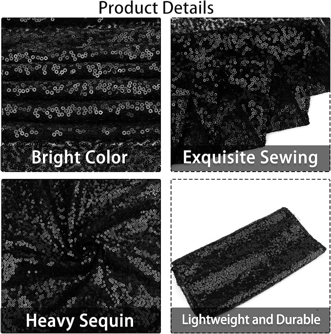 12 Packs Sequin Table Runner Glitter Dining Table Runner - Image 4