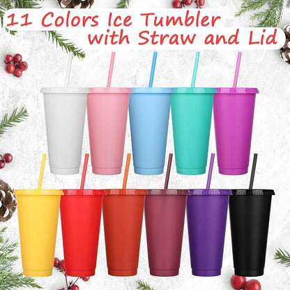 Honeydak 30 Pack Tumbler with Straw and Lid Bulk Cups - Image 3