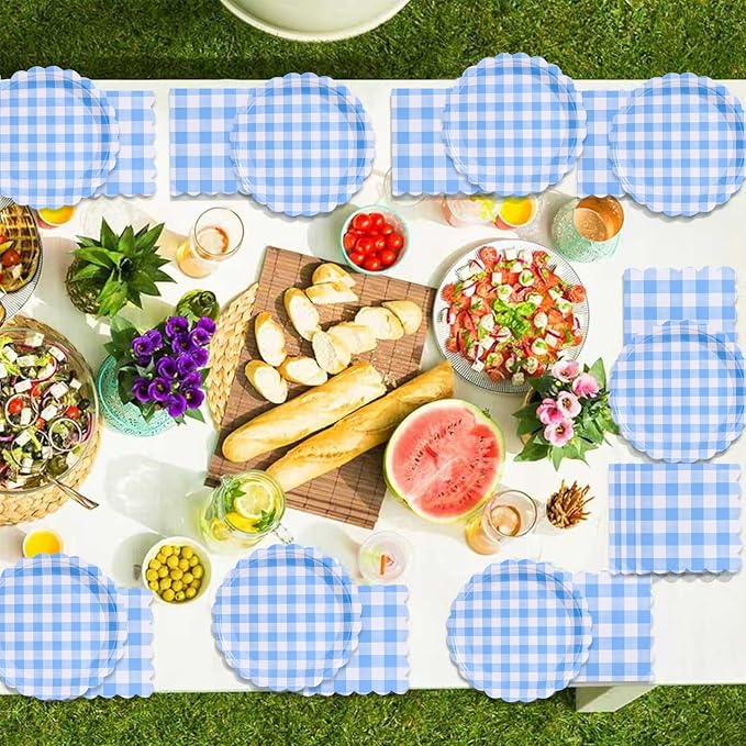 40 Pcs Paper Plates and Napkins Party Supplies Set - Image 6