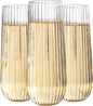 Ciaell 48 Pack Plastic Champagne Flutes by Ciaell