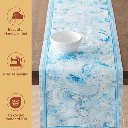 Maison d' Hermine Table Runner 100% Combed Cotton 14.5"x108" | Table Runners - Image 2