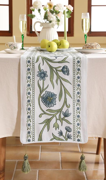 Designer French Linen Extra Long Table Runner, Dining Table, Kitchen Decor - Image 5